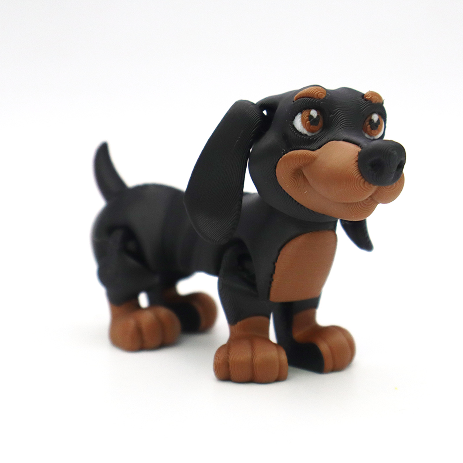 Interactive Squeaky Plush Dog Toy - Druk 3D Model Psa Dekoracja Domu