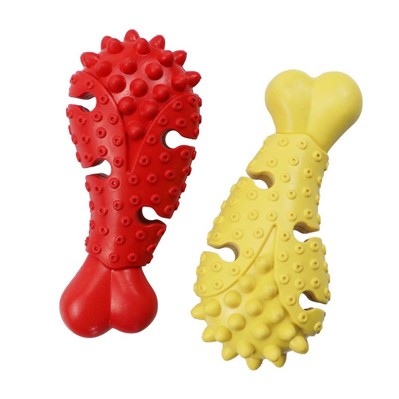 Rubber Treat Dispensing Dog Toy - Artykuły dla zwierząt: zabawki do czyszczenia