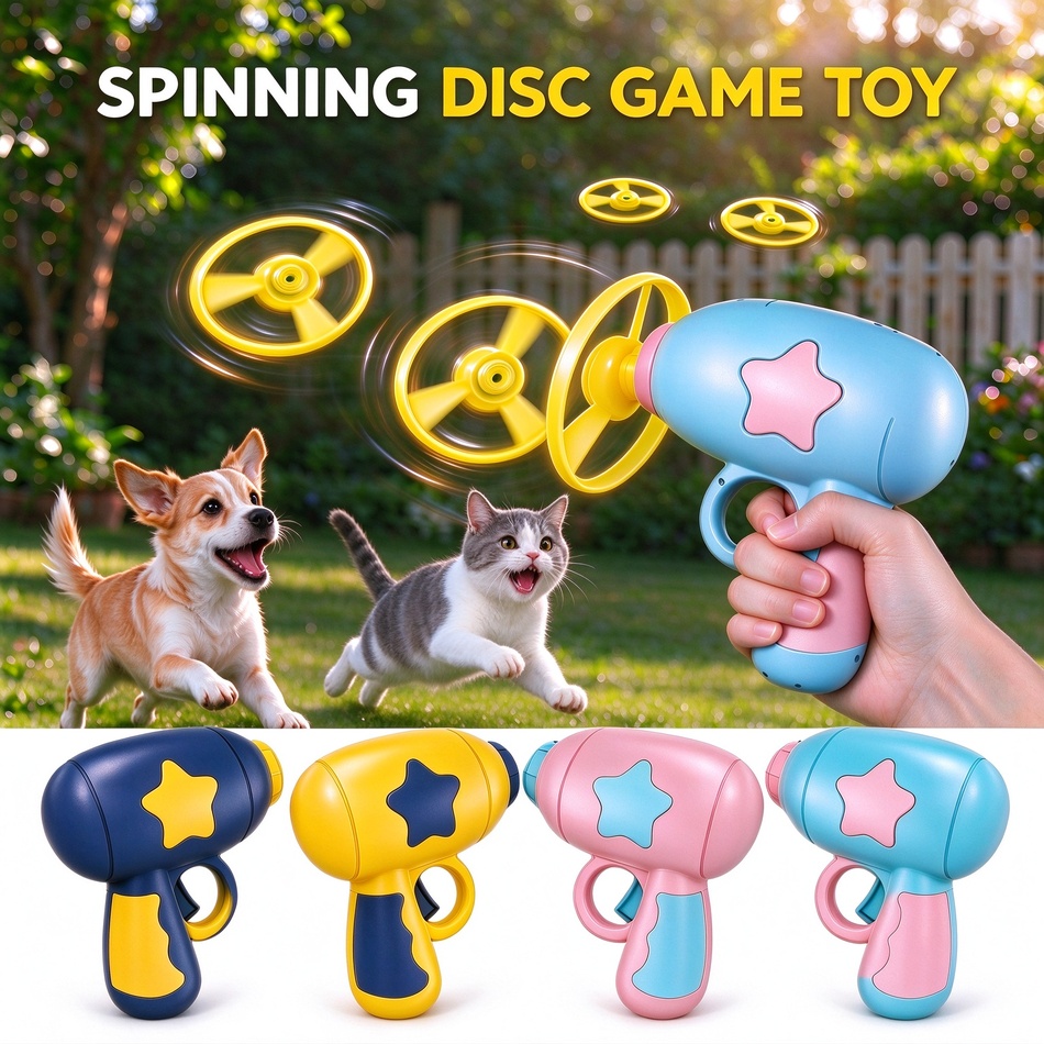 Flying Disc Dog Training Toy - Zabawna zabawka dla kota, interaktywna zabawka