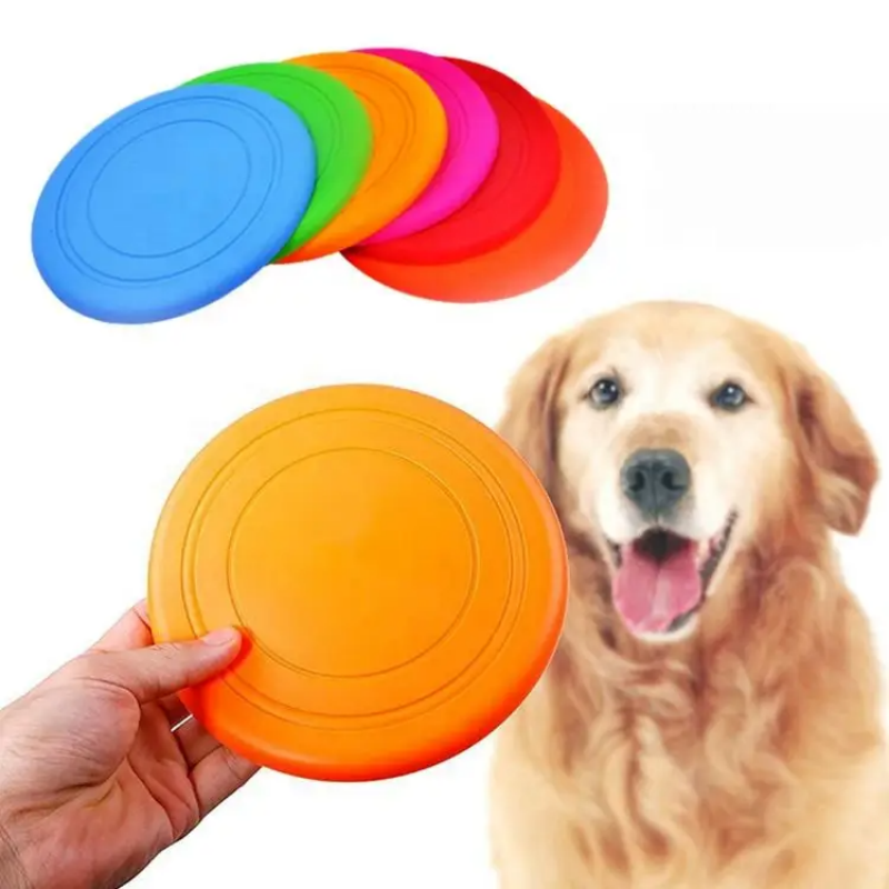 Miękki, żuwany dysk do zabawy  – Flying Disc Dog Training Toy recenzja i cena