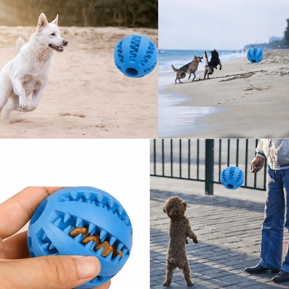 Gumowa piłka do żucia dla psa, – Rubber Treat Dispensing Dog Toy recenzja i cena