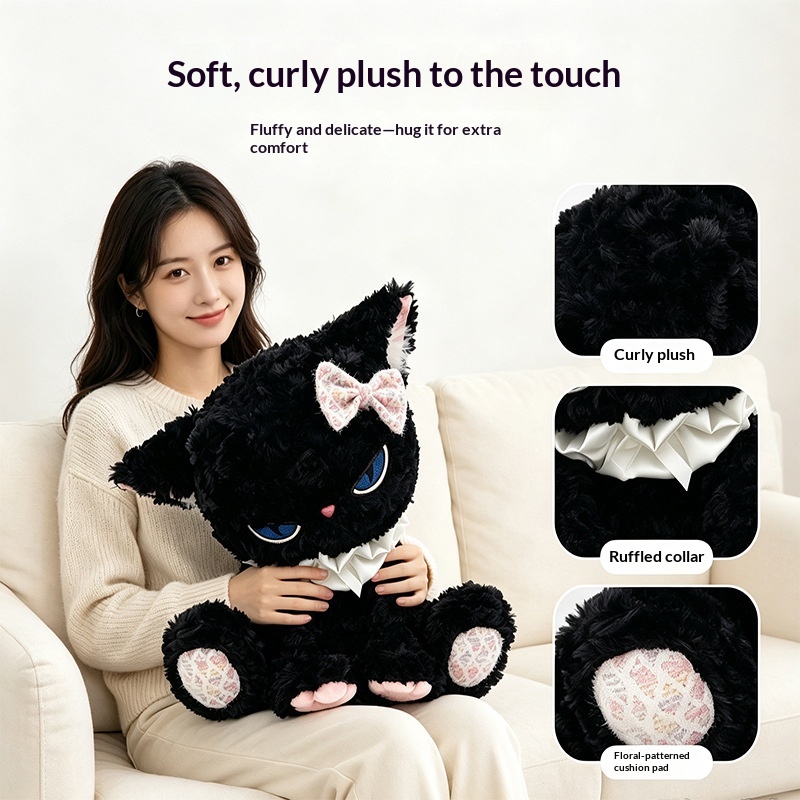 Czarna pluszowa zabawka w kszt – Cat Toys recenzja i cena
