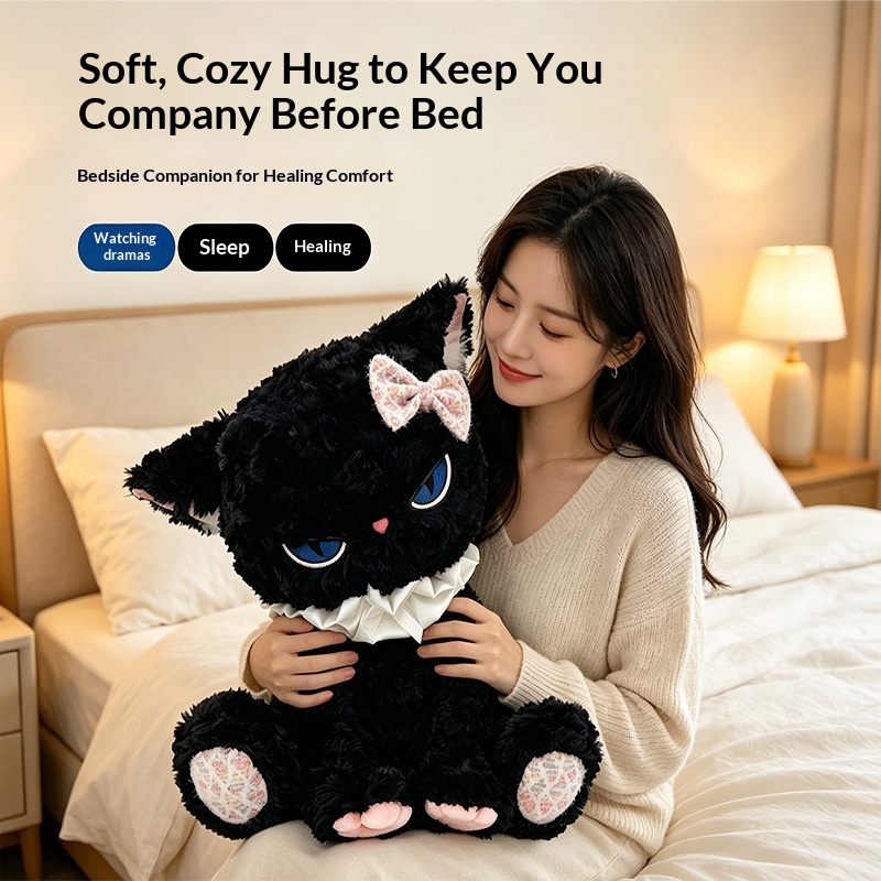 Czarna pluszowa zabawka w kszt – Cat Toys recenzja i cena