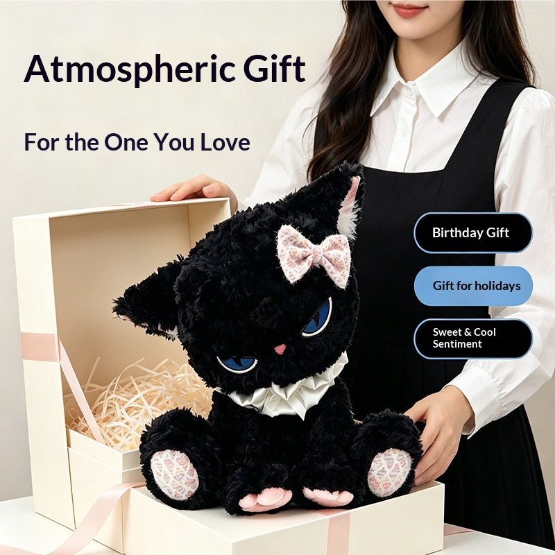 Czarna pluszowa zabawka w kszt – Cat Toys recenzja i cena